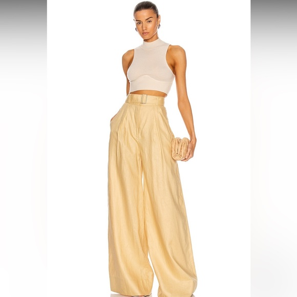 Simkhai Harlee Crop Top in Ecru Size M - Picture 3 of 7